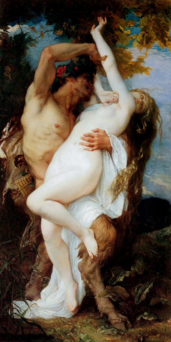 1860 Cabanel Alexandre, Nymphe enlevee par un faune  Nymph removed by a fauna.jpg